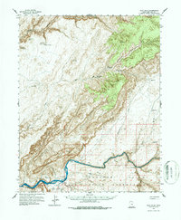 Clay Hills 1954 topographic map thumbnail