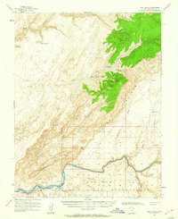 Clay Hills 1954 topographic map preview