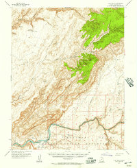 Clay Hills 1954 topographic map preview