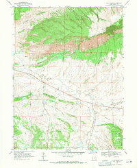 Cliff Ridge 1968 topographic map thumbnail