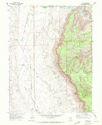 Cliff 1969 topographic map thumbnail