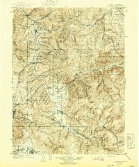 Coalville 1903 topographic map thumbnail