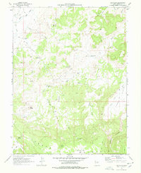 Cow Flats 1969 topographic map thumbnail