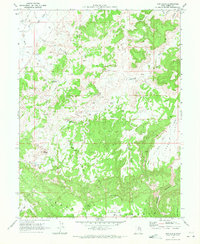 Cow Flats 1969 topographic map thumbnail