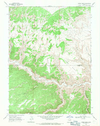 Cowboy Bench 1968 topographic map thumbnail