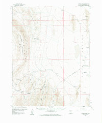 Cowboy Pass 1959 topographic map thumbnail