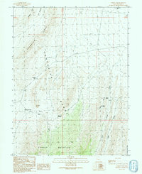 Cowboy Pass 1991 topographic map thumbnail