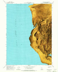 Coyote Point 1968 topographic map thumbnail