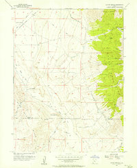 Coyote Springs 1955 topographic map thumbnail