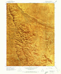Craner Peak 1968 topographic map thumbnail
