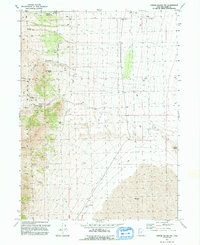Crater Island NW 1991 topographic map thumbnail