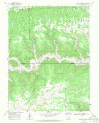 Currant Canyon 1968 topographic map thumbnail