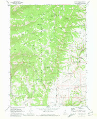 Curtis Ridge 1969 topographic map thumbnail
