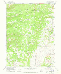 Curtis Ridge 1969 topographic map thumbnail