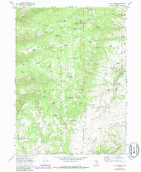 Curtis Ridge 1969 topographic map thumbnail