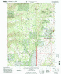 Curtis Ridge 1998 topographic map thumbnail