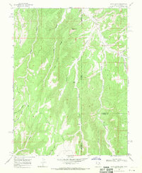 Davis Canyon 1966 topographic map thumbnail