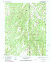 Davis Canyon 1966 topographic map thumbnail