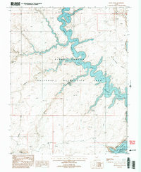 Davis Gulch 1987 topographic map thumbnail