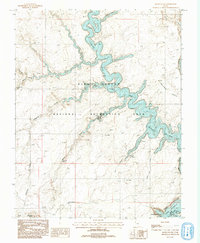 Davis Gulch 1987 topographic map thumbnail