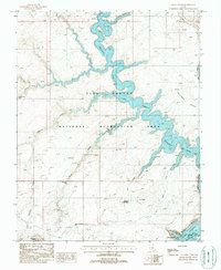 Davis Gulch 1987 topographic map thumbnail