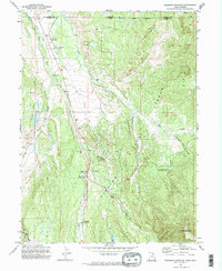 Deadman Mountain 1972 topographic map thumbnail