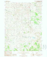 Death Creek Reservoir 1989 topographic map thumbnail