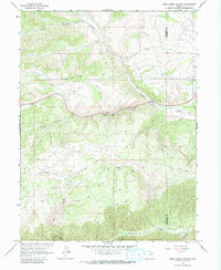 Deep Creek Canyon 1962 topographic map thumbnail