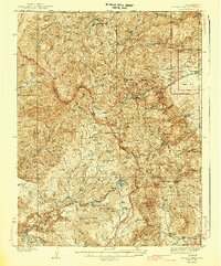 Delano Peak 1943 topographic map thumbnail