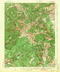 Delano Peak 1943 topographic map thumbnail