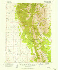 Deseret Peak 1955 topographic map thumbnail