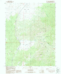 Dog Valley Peak 1986 topographic map thumbnail