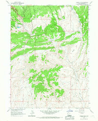 Donkey Flat 1965 topographic map thumbnail