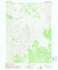 Dry Canyon Mountain 1990 topographic map thumbnail