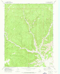 Dry Canyon 1970 topographic map thumbnail