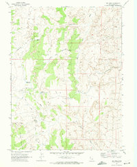 Dry Mesa 1969 topographic map preview