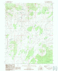 Dry Willow Peak 1989 topographic map thumbnail