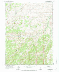 Duchesne SE 1964 topographic map thumbnail