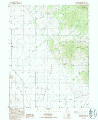 Duggins Creek 1986 topographic map thumbnail