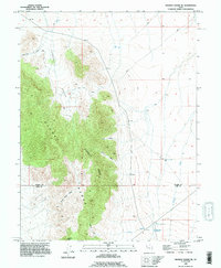 Dugway Range NE 1993 topographic map thumbnail