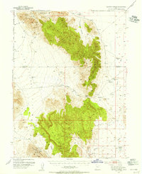 Dugway Range 1953 topographic map thumbnail