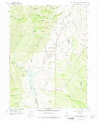 East Canyon Reservoir 1961 topographic map thumbnail