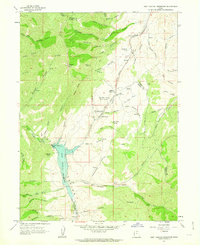 East Canyon Reservoir 1961 topographic map thumbnail