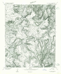 Elk Ridge 2 NE 1954 topographic map thumbnail