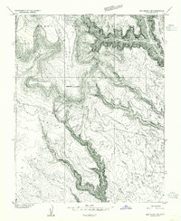 Elk Ridge 3 SE 1954 topographic map thumbnail