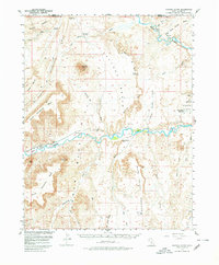 Factory Butte 1954 topographic map thumbnail