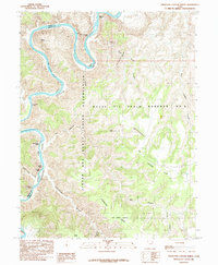 Firewater Canyon North 1985 topographic map thumbnail