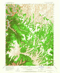 Firewater Canyon 1953 topographic map thumbnail