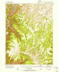 Firewater Canyon 1953 topographic map preview