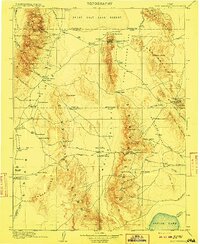 Fish Springs 1910 topographic map thumbnail